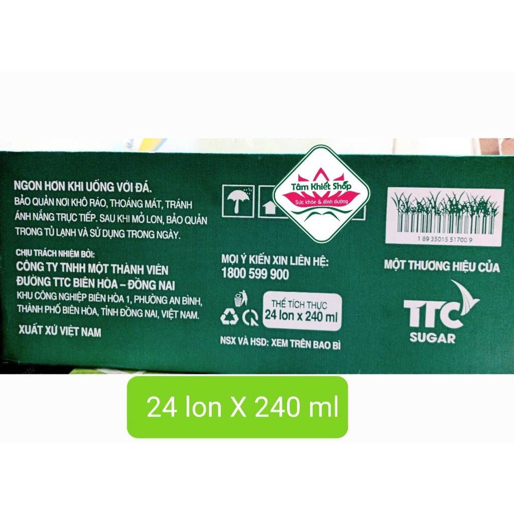 Hsd:4/4/24 Thùng 24 Lon Nước Mía Tắc Míaha  - SALE CHỈ SHIP HỎA TỐC HCM