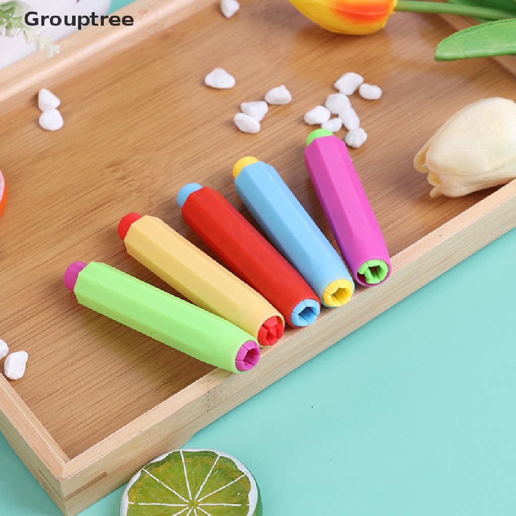 Set 5 Dụng Cụ Giữ Phấn Không Độc Hại Nhiều Màu Sắc Cho Dạy Học