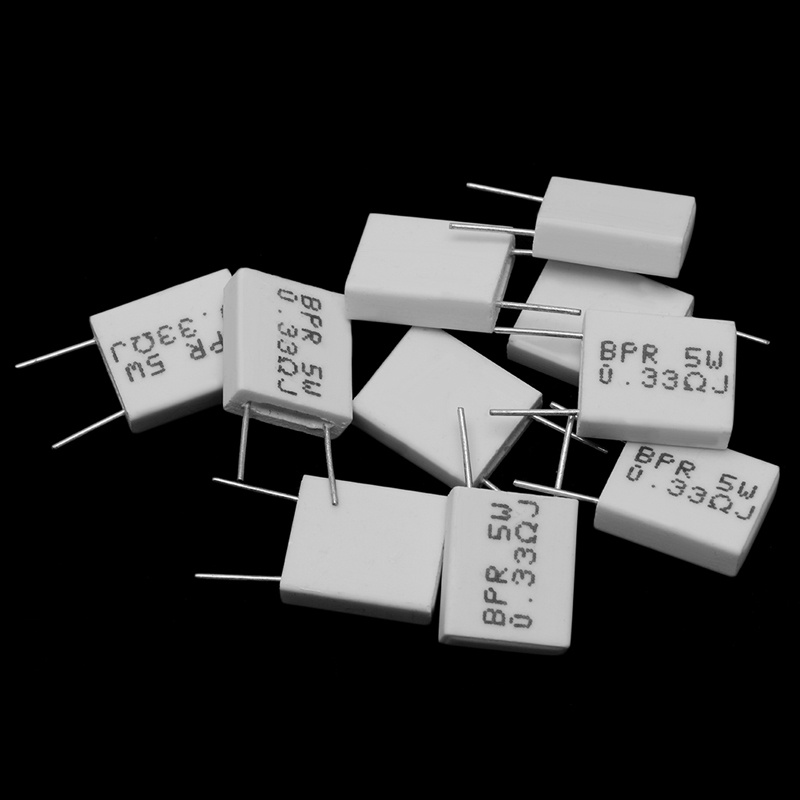 10 Điện Trở Xi Măng Không Cảm Ứng 0.33R 5 Cho Điện Trở BPR 0.33R 0.33Ohm