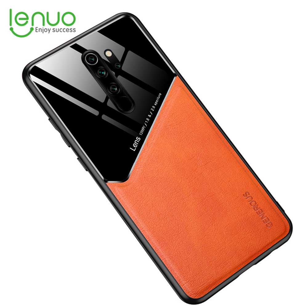Ốp điện thoại Lenuo da phong cách công sở sang trọng cho Xiaomi Redmi 8 8a Note 8 2021 Note 7 Pro