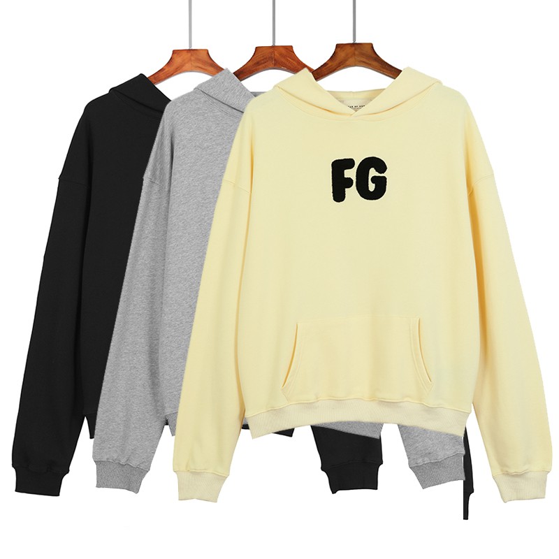FOG FEAR OF GOD Season 6 Main Line Wealth FG Flocking Embroidered Sweater High Street Trend Hoodie | BigBuy360 - bigbuy360.vn