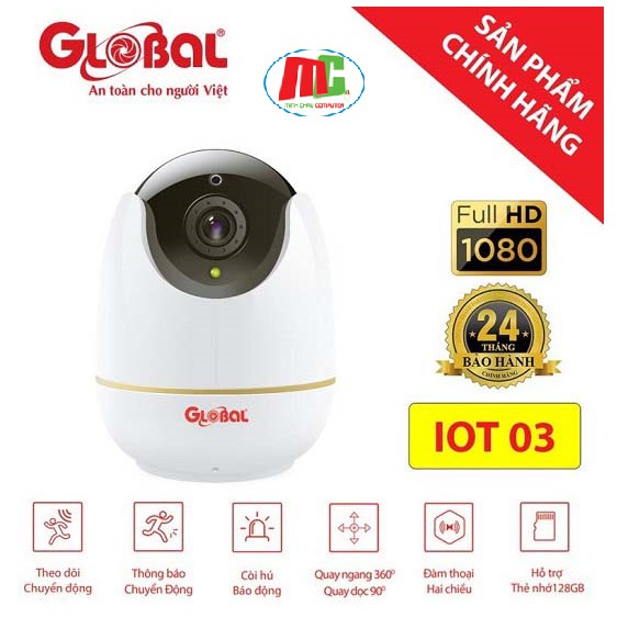 Camera IP Global IOT 03 (1080P) 2.0mpx - Hàng Chính Hãng