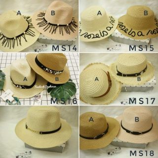 [Xả hàng] Mũ cói đi biển các loại(mã số trên ảnh bên trong sản phẩm)