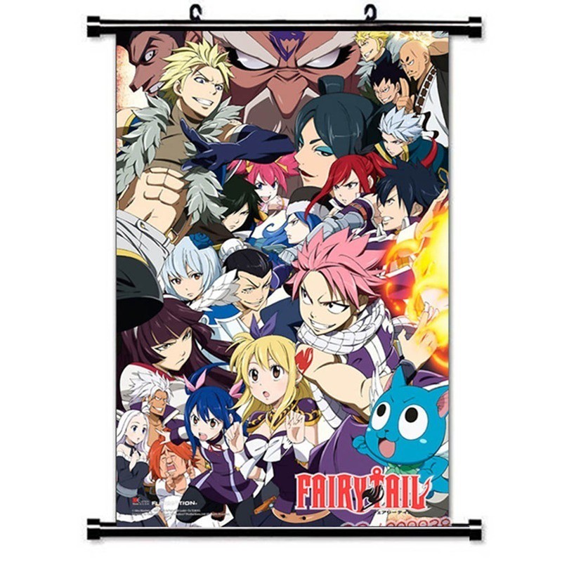 Tấm Poster treo tường trang trí in hình nhân vật phim hoạt hình Fairy Tail
