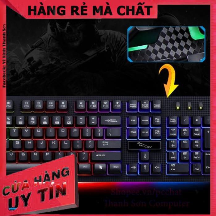 BÀN PHÍM G20 GAME LED 7 MÀU + Tặng lót chuột Logitech - Linh Kiện Phụ Kiện PC Laptop Thanh Sơn