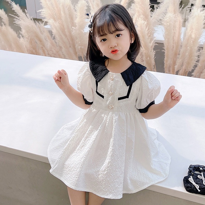 Đầm Công Chúa Cổ Búp Bê Màu Sắc Ngọt Ngào Thời Trang Cho Bé Gái
