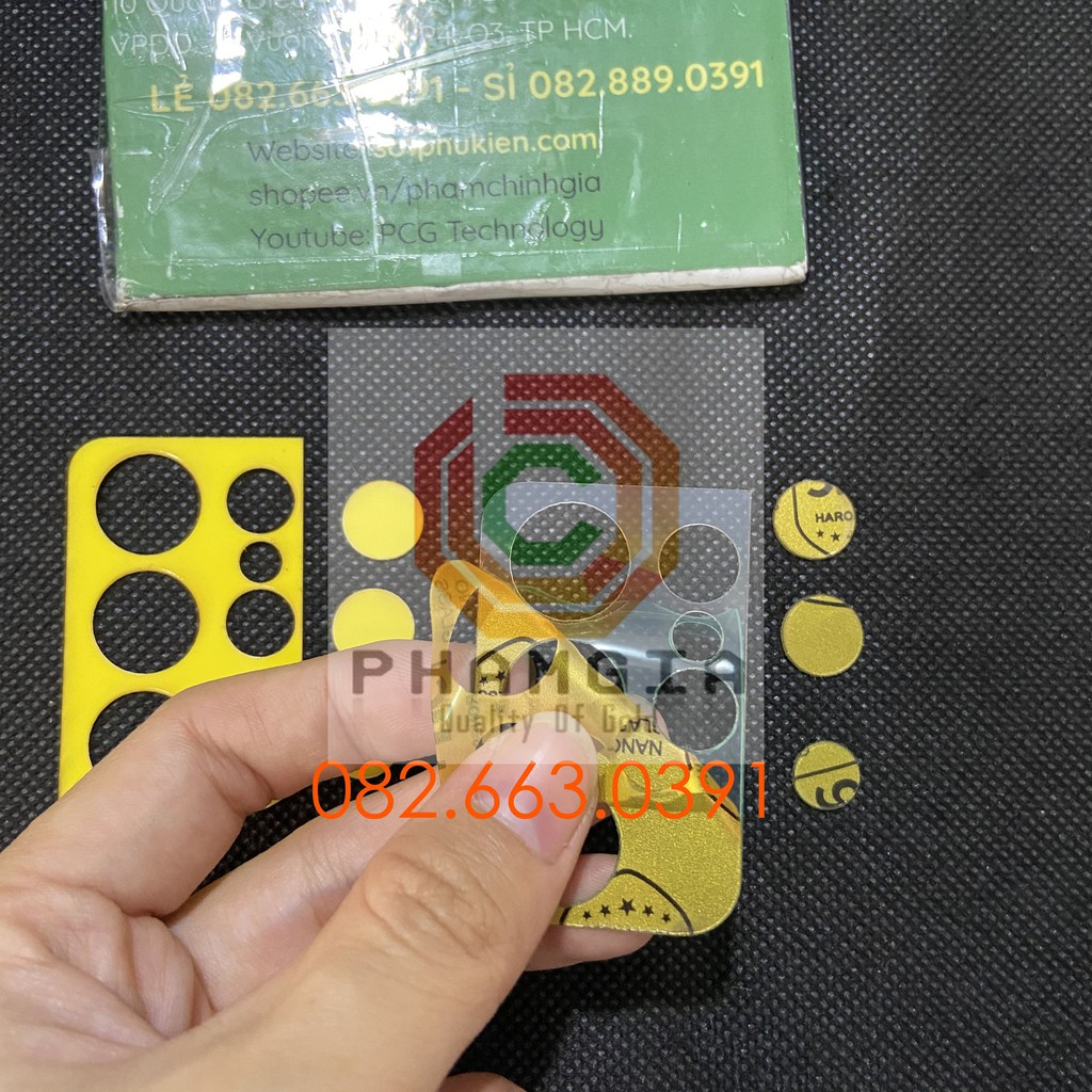 Cường lực camera Samsung S21 Ultra nano, ppf trong suốt siêu bền