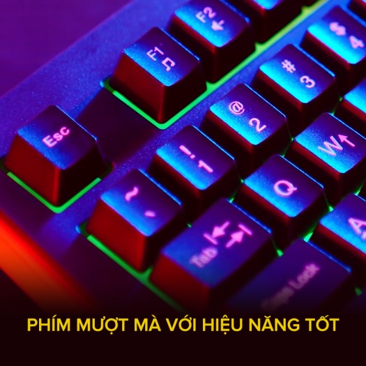 [Mã SKAMSALE03 giảm 10% đơn 200k] Bàn Phím Gaming RGB HAVIT KB866L, 104 Keys, Thiết Kế Công Thái Học, Tổ Hợp Phím Fn