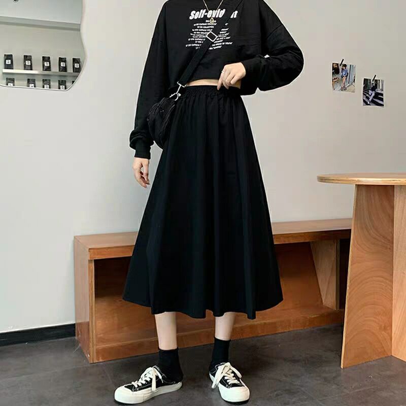 Chân Váy Dài Lưng Cao Dáng Chữ A Phong Cách Hàn Quốc Cho Nữ JL-DQ-02