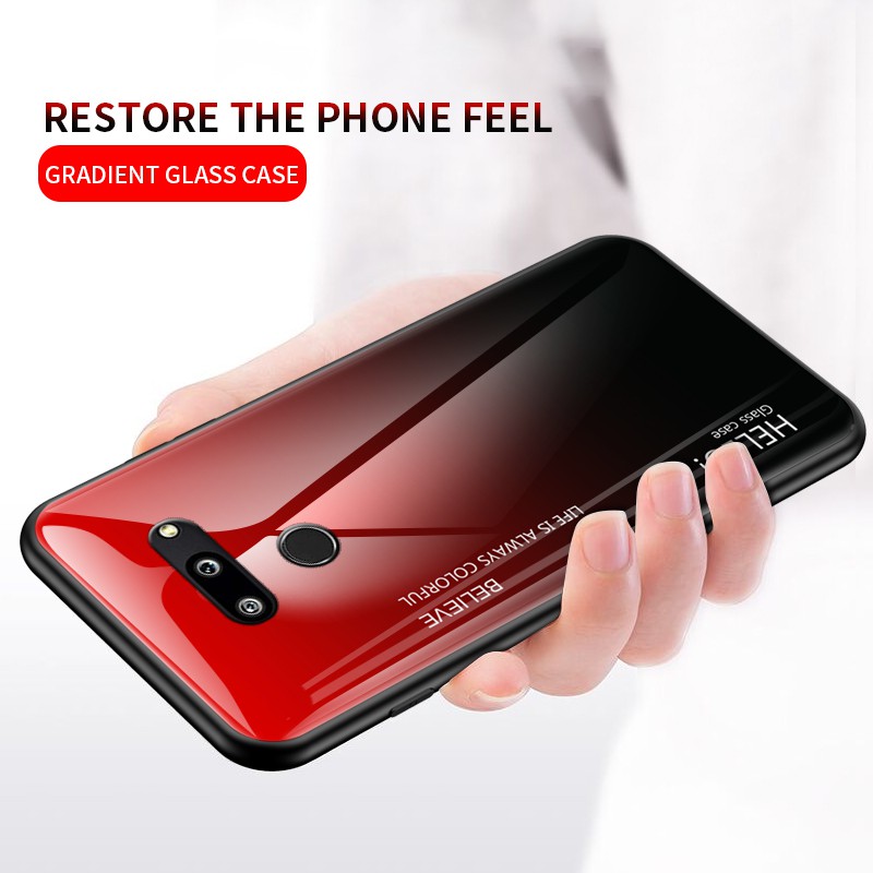 LG G5 G6 G7 G8 Thin G9 V60 Tempered Glass Phone Case Hard Cover
