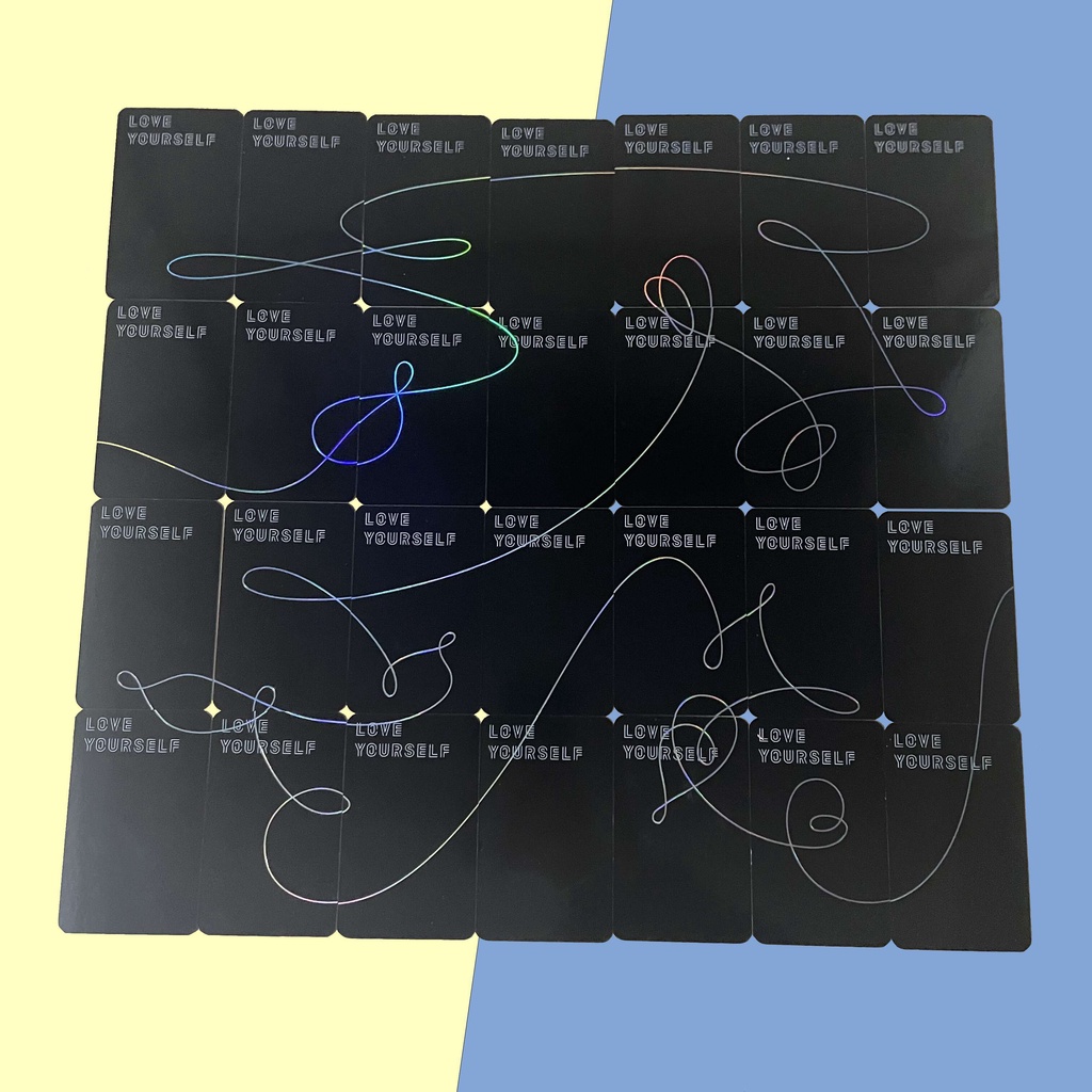 Hộp album Ảnh Nhóm Nhạc bts love yourself Bằng laser