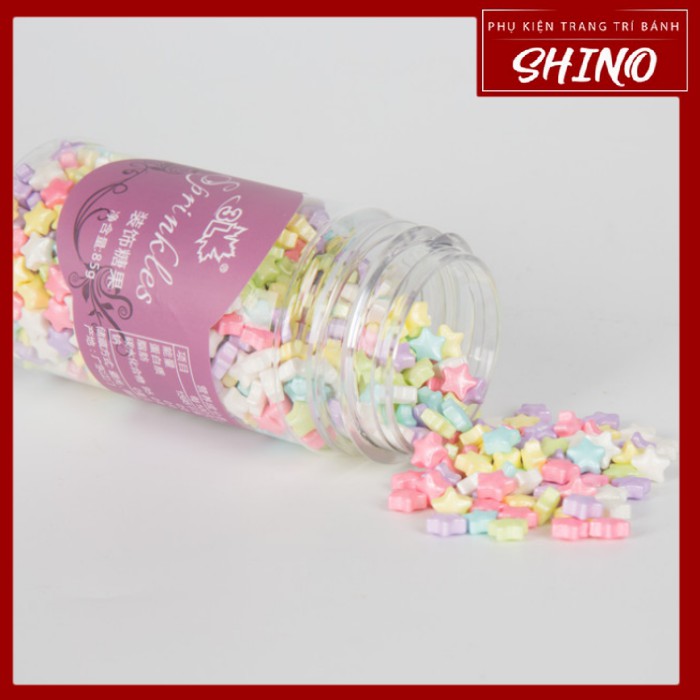 Sprinkle/cốm hình sao đủ màu