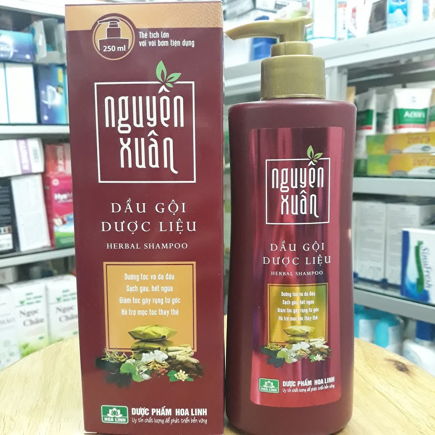 [Hàng Chính Hãng] - Chính hãng - Dầu gội thảo dược Nguyên Xuân chai 250ml - [Giảm Giá]