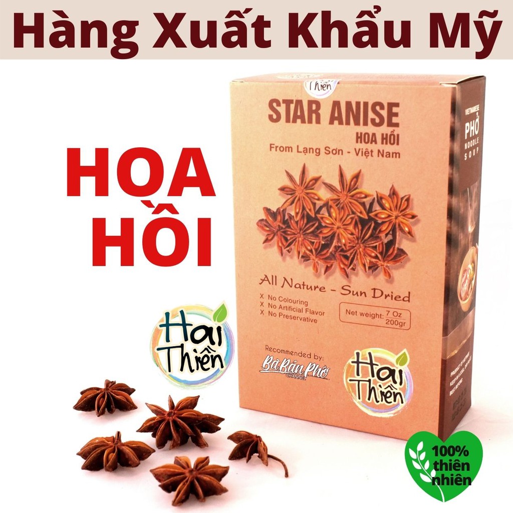 Hoa Hồi HAI THIỀN - hàng Xuất Khẩu Mỹ - Hoa Hồi Rừng nguyên cánh chưa Chiết Xuất Tinh Dầu
