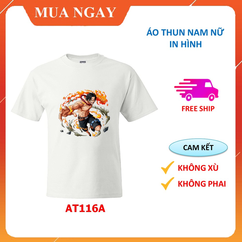 Áo thun nam nữ in hình Hải Tặc đẹp ngộ nghĩnh cao cấp cổ tròn ABATA