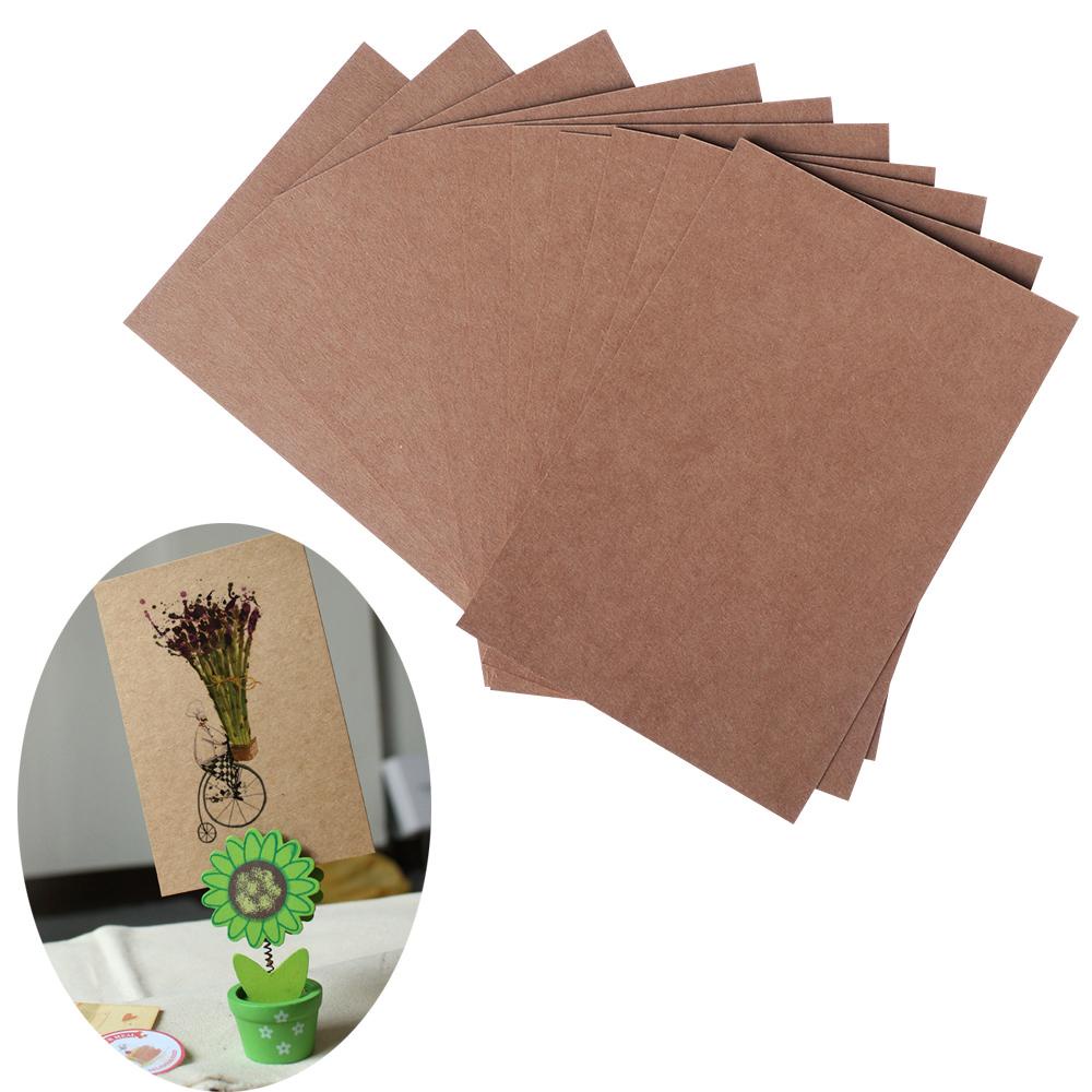 Set 10 tấm thiệp giấy nhiều màu phong cách cổ điển độc đáo