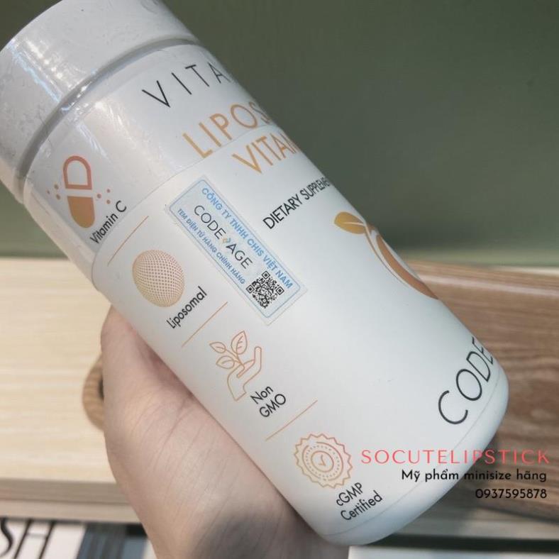 Viên Uống Liposomal Vitamin C CodeAge 180 viên hàng chính hãng