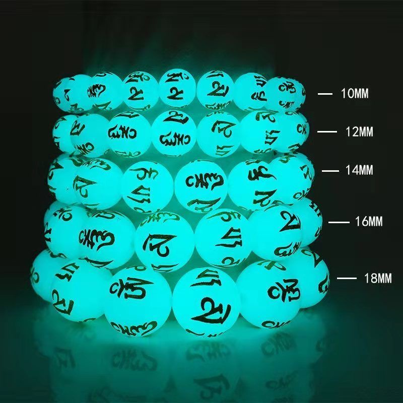 Chuỗi Hạt Đá Fluorite Phát Quang Tự Nhiên Sáu Cánh 07.05