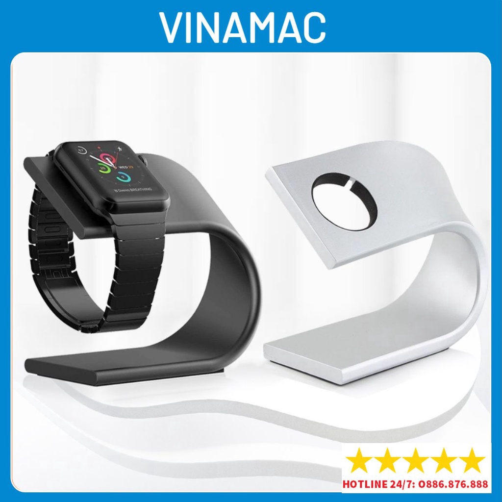 Đế sạc Apple Watch dạng treo sạc kiêm giá đỡ hợp kim nhôm cho đồng hồ thông minh iWatch.