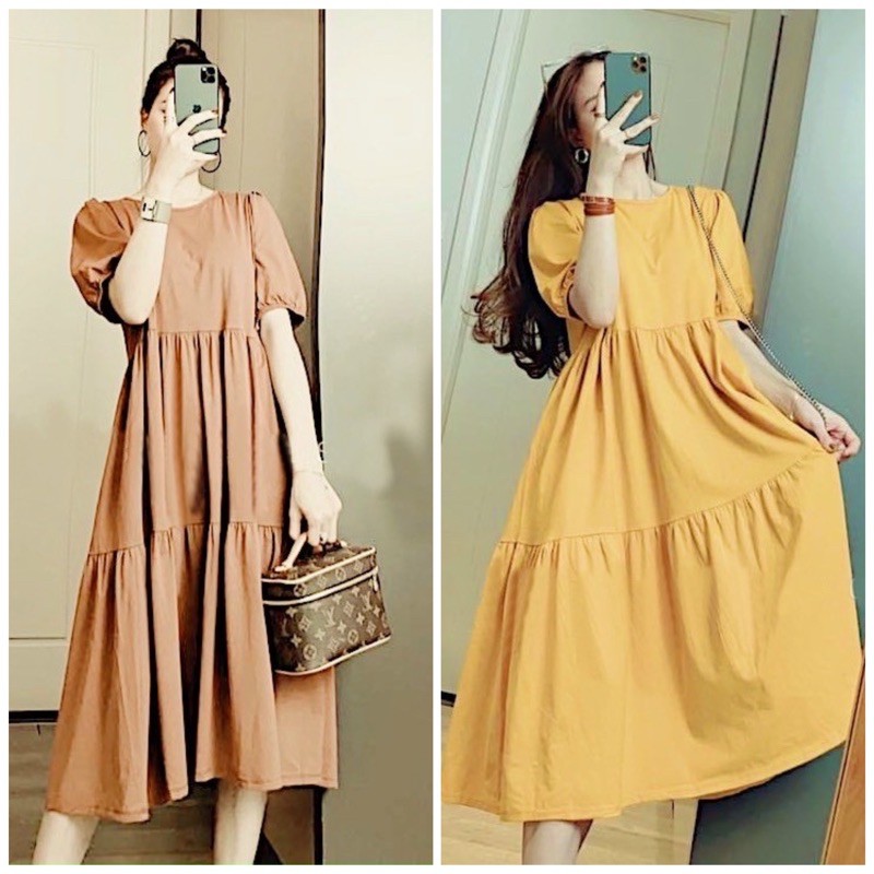 Đầm váy suông 3 tầng 8 màu