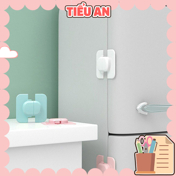 Móc gài an toàn ngăn kéo tủ đồ / tủ lạnh - Hình Cơ Bản &amp; Hình Cún (8.0x4.0 cm)