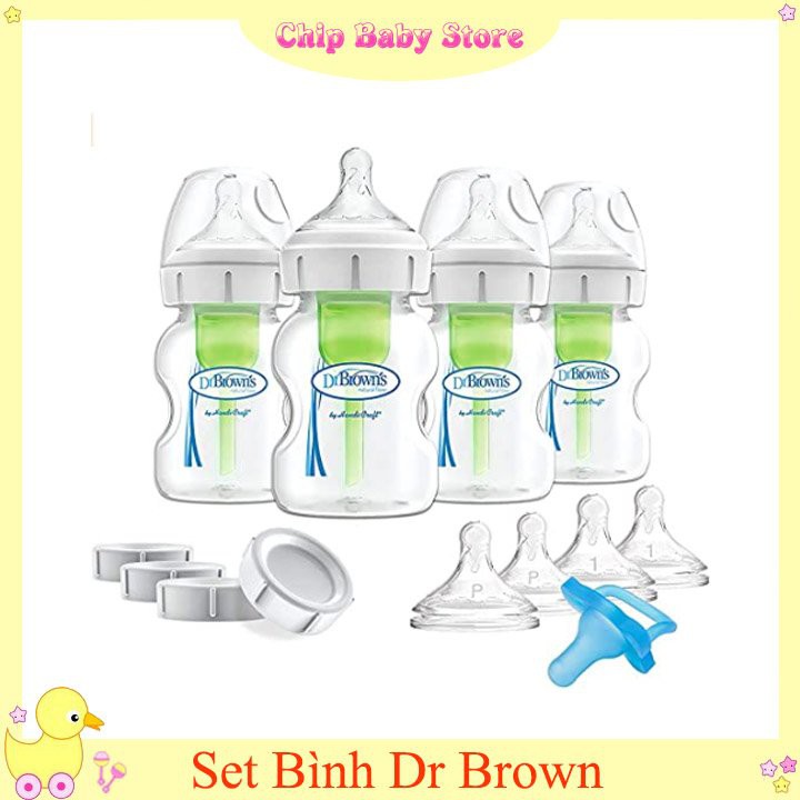 Set Bình Sữa Dr Brown Options+ Cổ Rộng 270ml