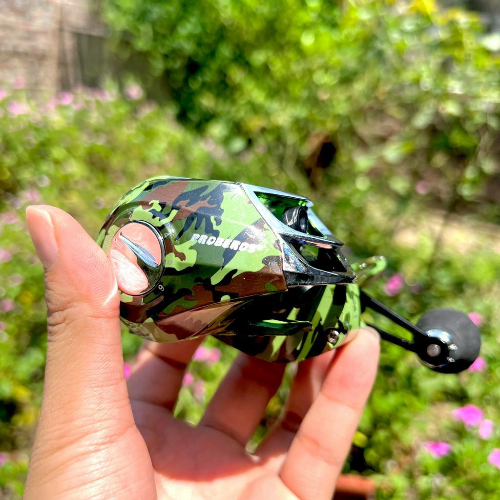 Máy ngang câu lure màu xnah Bộ Đội chất liệu hợp kim thép