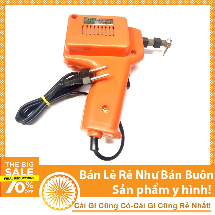 Mỏ Hàn Xung Bách Khoa Hàn Chì Hàn Thiếc Bấm Phát Nóng Luôn Lõi Đồng Nguyên Chất 220V 100W 860g