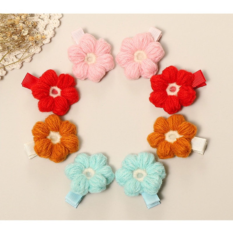 Băng Đô Hoa Co Giãn Đan Tay Thủ Công Thời Trang Cho Bé Gái