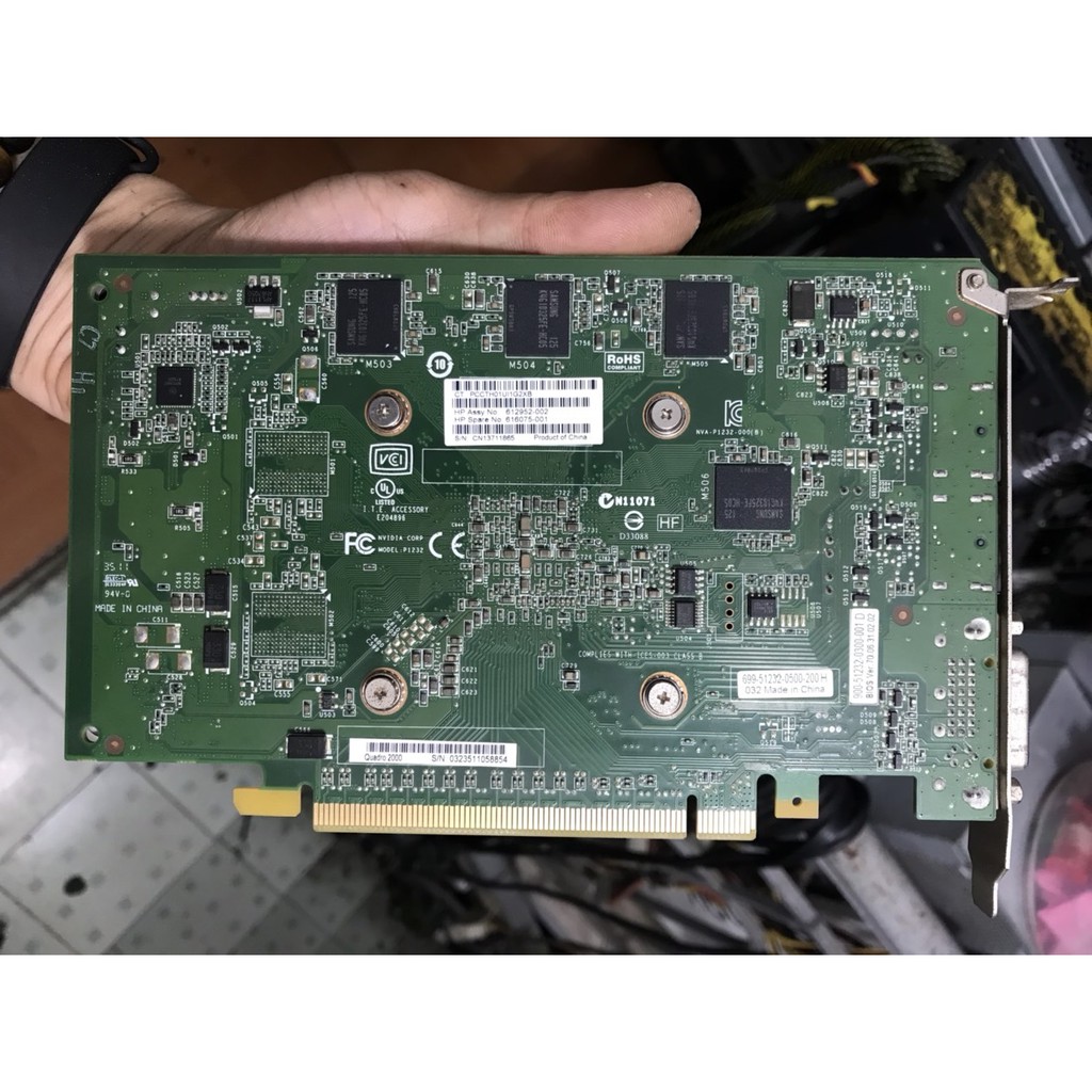 card đồ họa màn hình máy tính NVIDIA Quadro 2000 1GD5 vga đồng bộ pc 1gb ddr5 | BigBuy360 - bigbuy360.vn