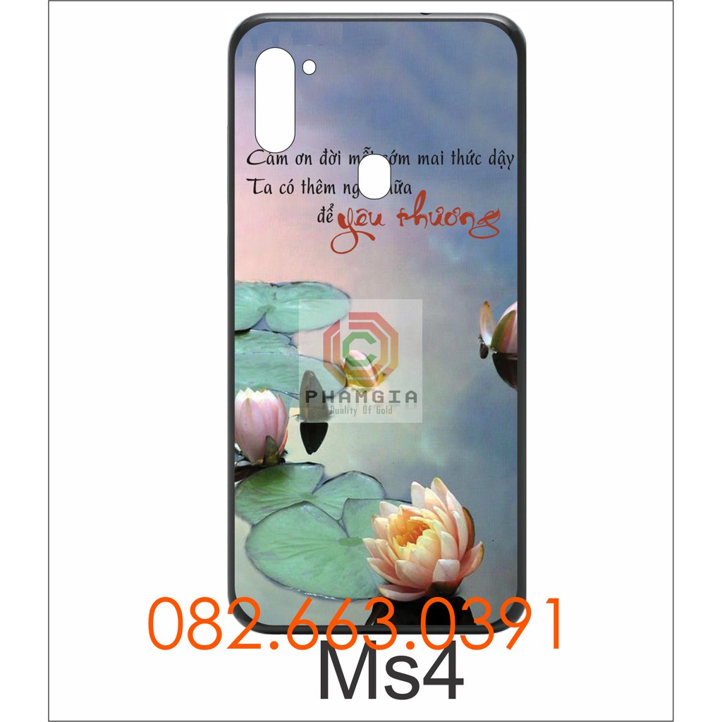 Ốp lưng Samsung A11 dẻo in hình thư pháp