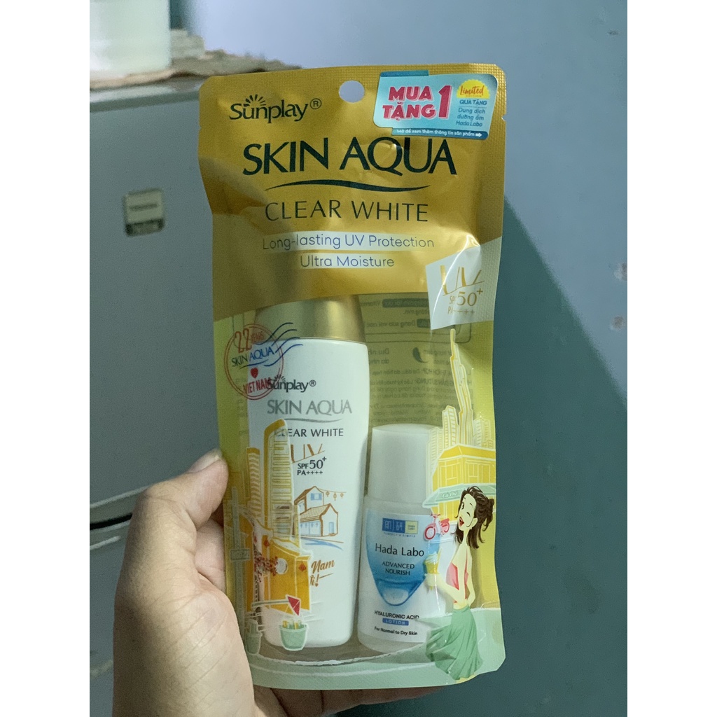 Sữa chống nắng dưỡng da trắng mịn - Sunplay Skin Aqua Clear White