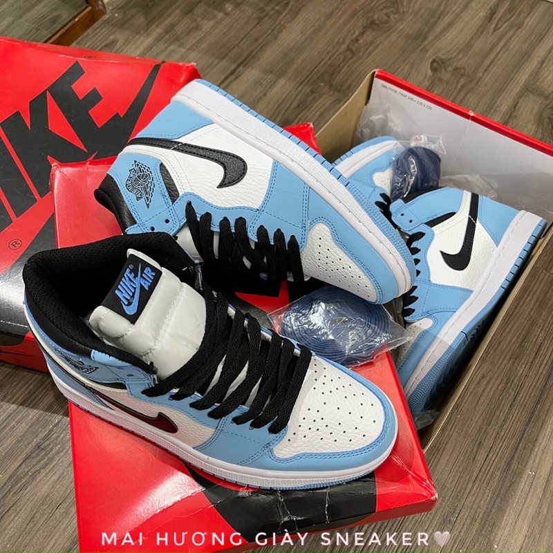 Giày Jordan 1 xanh cao cổ hàng 11  ❤️Free ship❤️  giày thể thao nam nữ sneaker  ,  jd1 xanh dương | BigBuy360 - bigbuy360.vn