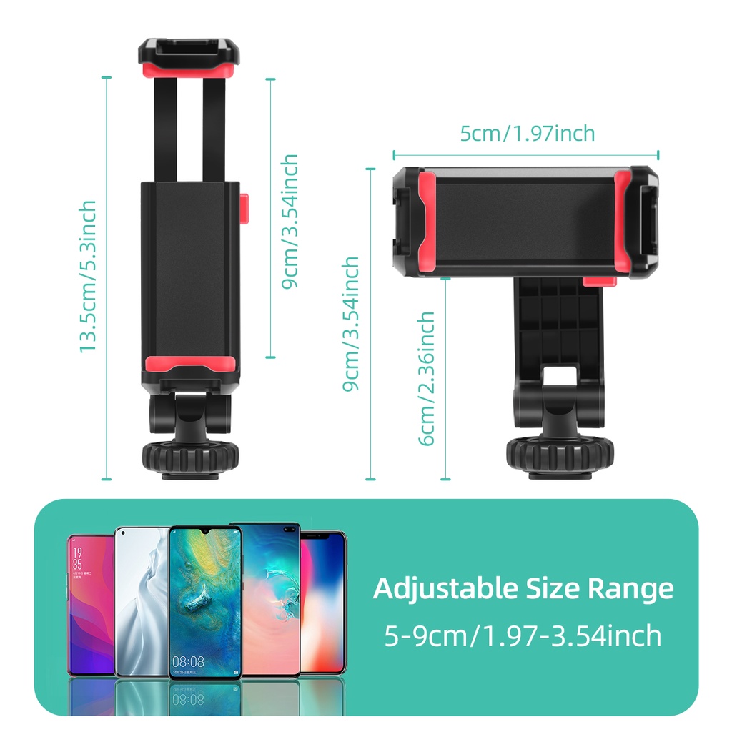 Bộ Chuyển Đổi Tripod 360 Độ Cho Điện Thoại° Giá Đỡ Kẹp Điện Thoại Có Thể Điều Chỉnh Dành Cho IPhone Và Hầu Hết Các Dòng Điện Thoại Thông Minh