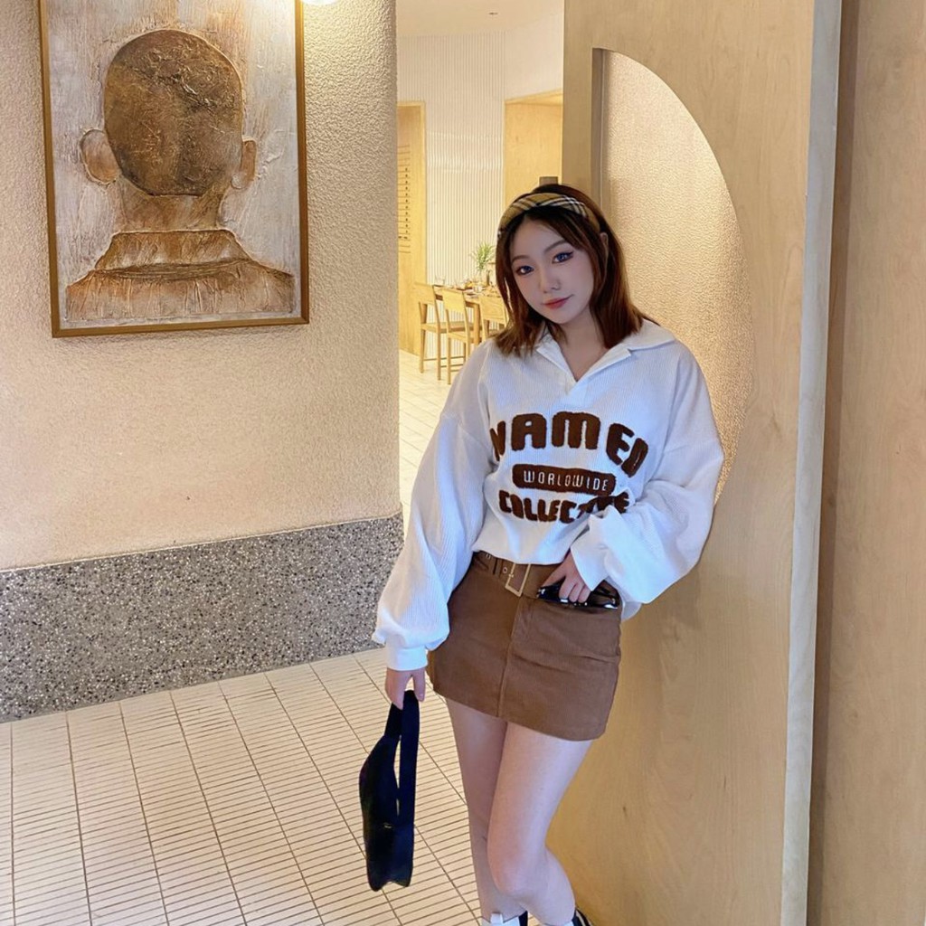 Áo Sweater thêu chữ nổi, Áo hoodie form rộng unisex - BIGSIZE từ 50KG đến 95KG - LAGI BIGSIZE | BigBuy360 - bigbuy360.vn