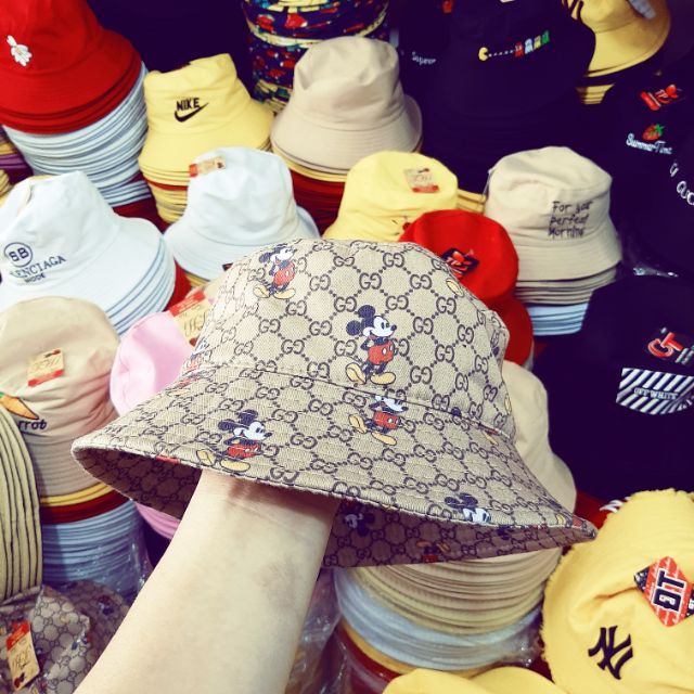 Mũ bucket mickey giá xưởng - mũ tai bèo cho nam nữ giá rẻ