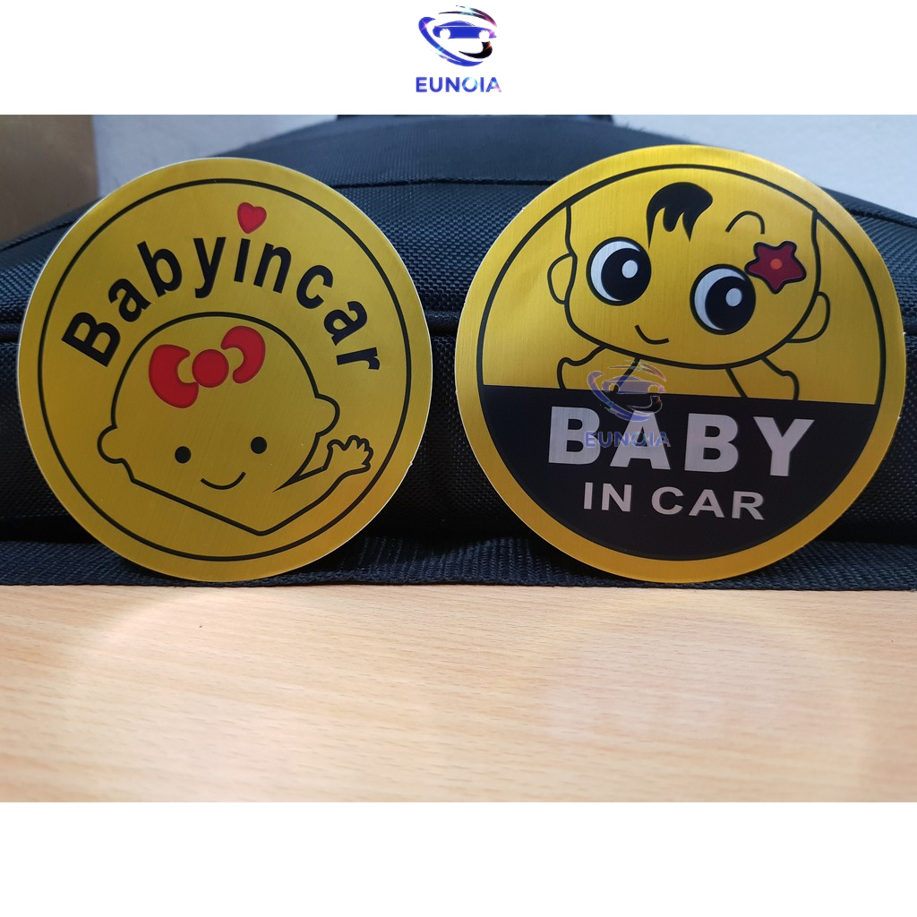 Miếng dán phản quang xe Ô tô Baby In Car