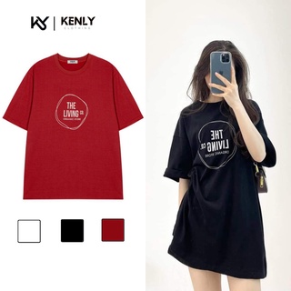 Áo phông cotton khô 3158 quảng châu chất dày nữ form rộng THE LIVING - NH13 - KENLY