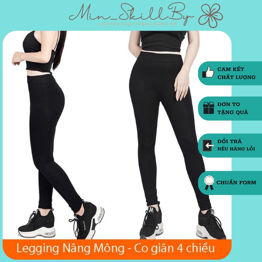 Quần legging nâng mông asos, quần ôm dáng chất cotton co giãn 4 chiều loại 1 (079)