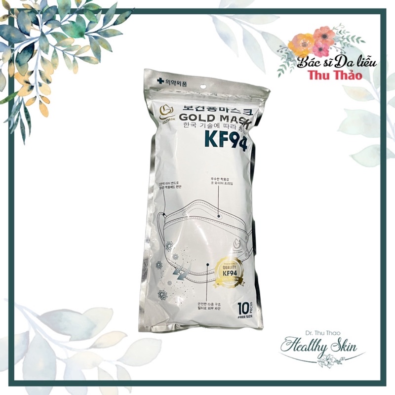 KHẨU TRANG Y TẾ 4 LỚP GOLD MASK KF94