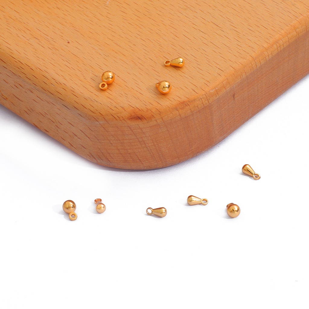Hạt Cườm Beadia Hình Giọt Nước Mạ Vàng 18K Dùng Làm Trang Sức Thủ Công