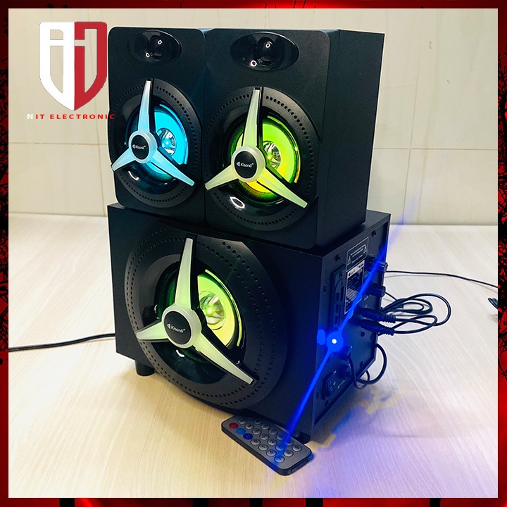 Loa máy vi tính bluetooth công suất lớn KISONLI TM-7000A led RGB loa laptop pc nghe nhạc để bàn có dây