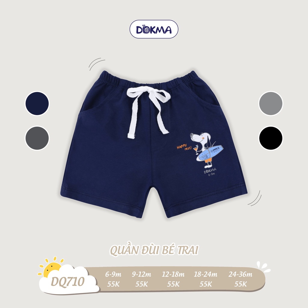 DQ710 Quần đùi bé trai Dokma (9-36M)