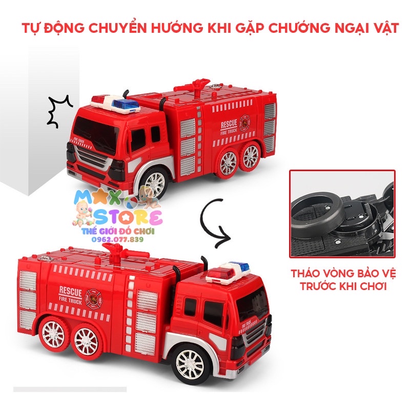 [CỰC CHẤT] Đồ Chơi Xe Cứu Hoả Biến Hình Robot Có Nhạc Và Đèn Siêu Xịn Cho Bé Cưng