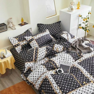 Bộ Chăn Ga Gối Cotton Poly L.V Mới