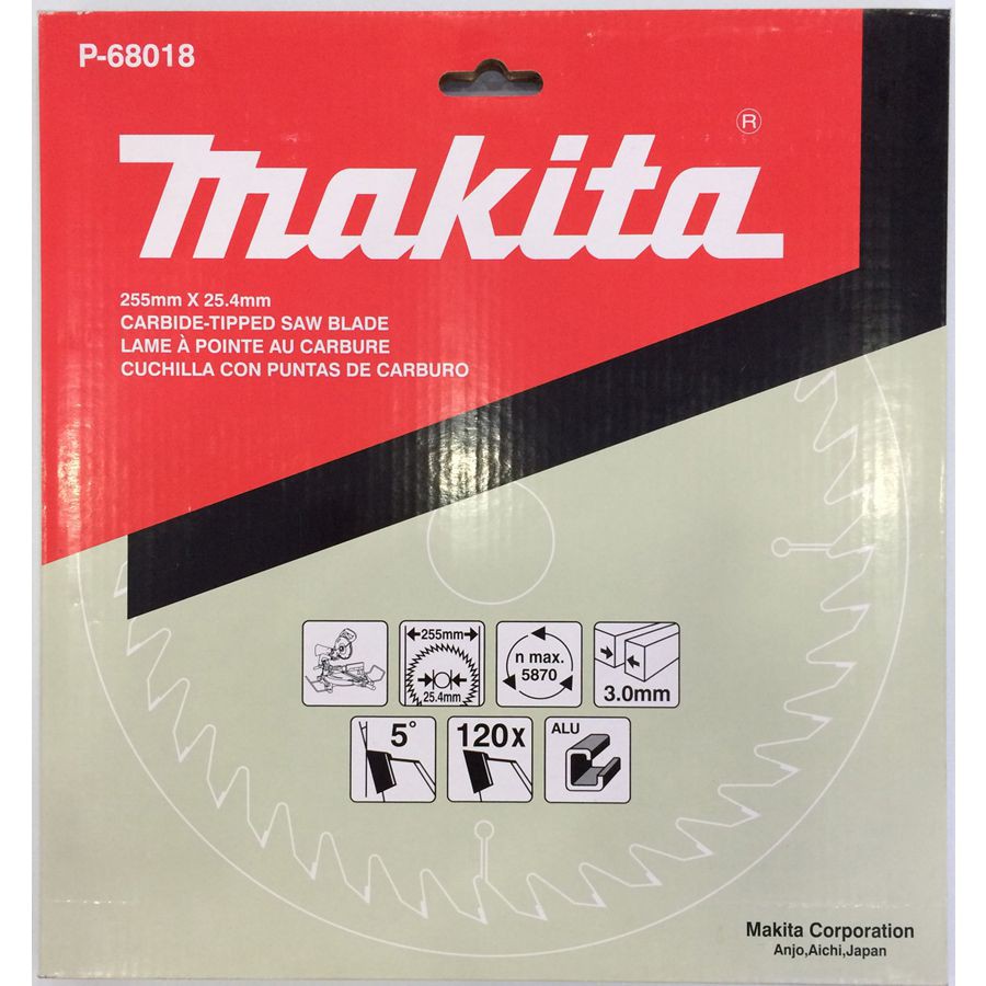 Lưỡi cắt nhôm 255mm x 120 Răng Makita P-68018