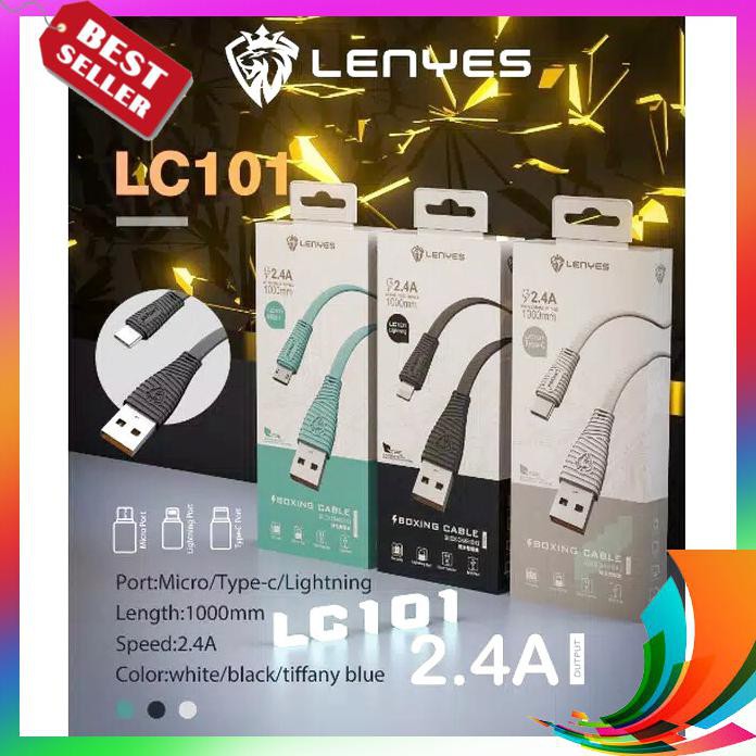 Dây Cáp Sạc Nhanh Acc Hp Lenyes Lc 101 2.4a Lc101 Cho Iphone