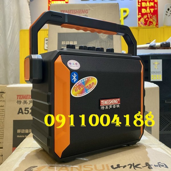 Loa Kéo Karaoke Mini Temeisheng A528, Loa Hát Karaoke Kiêm Trợ Giảng Bán Hàng Âm Thanh Chất Lượng + Tặng Kèm 1 Micro