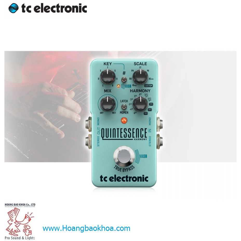 Cục phơ ghita TC ELECTRONIC-Stompboxes Guitar TC ELECTRONIC QUINTESSENCE HARMONY