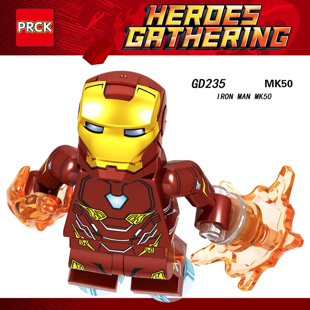 Đồ Chơi Lắp Ráp Robot Iron Man Tony Stark MK42 MK43 Ultron Marvel Avengers